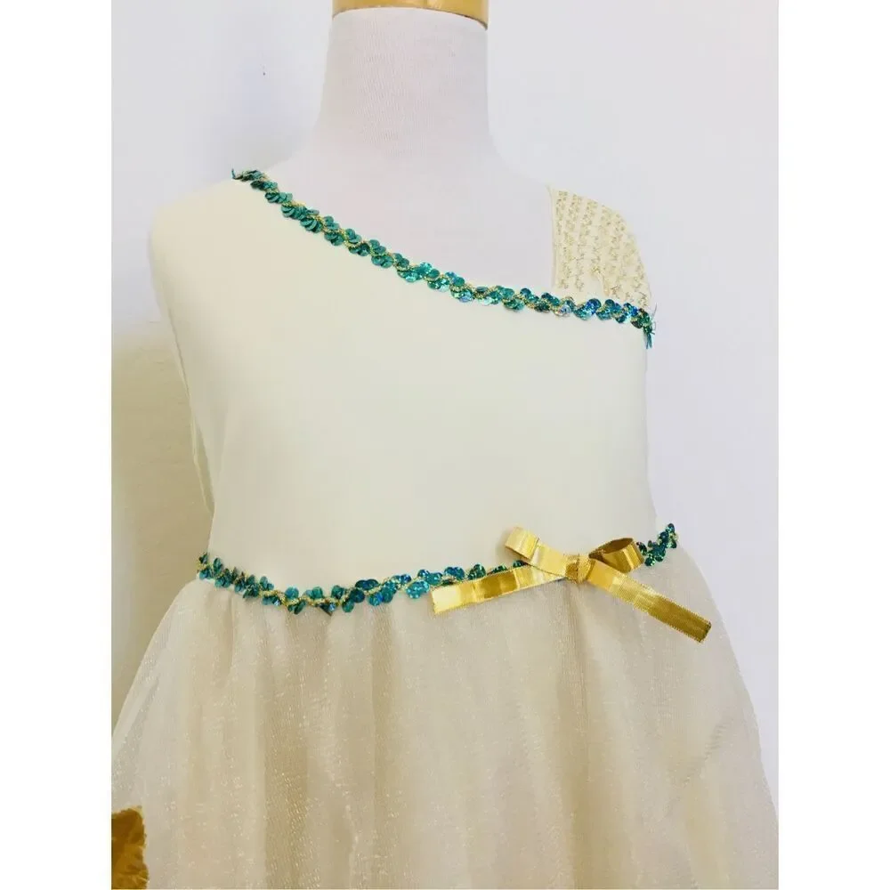 Girls M(8-10) Greek Goddess Halloween Dress-up Costume
